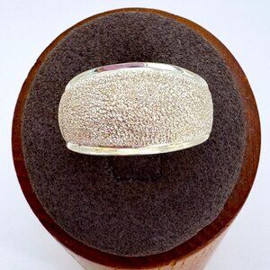 VTG Sterling Silver 925 Diamond Cut Dome Ring Tapered Shank Ring Size 8.25